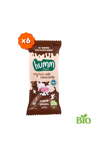Doğal Sütlü Çikolata 6 x 13 G