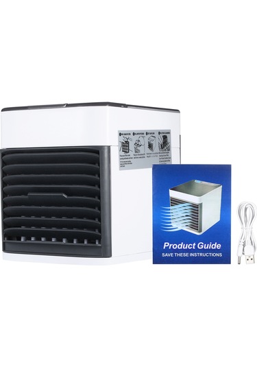 Springsun Mini Usb Taşınabilir Klima Fan: 3 Hızlı Sessiz Buharlaşmalı Nemlendirici & Hava Temizleyici