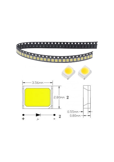 1000 Adet Beyaz Kırmızı Yeşil Mavi Sarı Pembe Uv Güç Üst 3528 1210 Smd Smt Cips Dıy Led Diyot Işık Dekorasyonu Lamba Süper Parlak Pembe