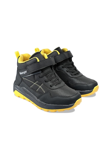 Slazenger KETI I Çocuk Cırt Cırtlı Siyah / Sarı Bot