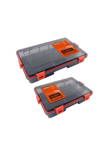 Jeehugo Büyük Boy Kırmızı Balık Tutma Araç Kutusu - Ayarlanabilir Bölmeler, Su Geçirmez, Şeffaf Kapaklı Dayanıklı Pp Malzeme