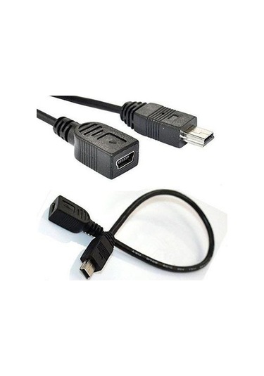 Mini Usb Dişi Erkek Uzatma Kablosu 5 Pin Mini Usb Dişi Erkek Kablo 20cm