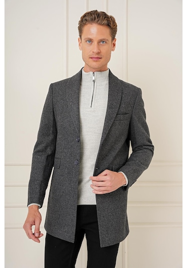 Ka 084 Slim Fit Antrasit Spor Kaban Antrasit