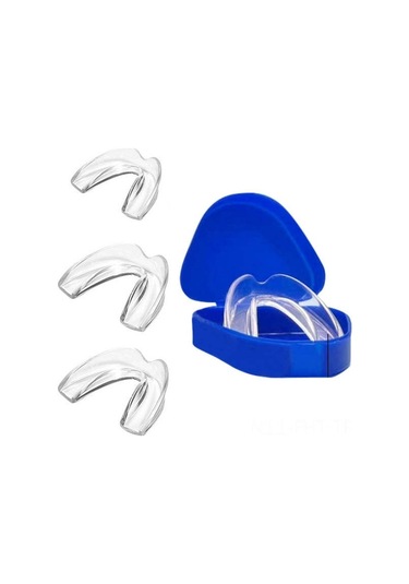 Hangfox Gece Gıcırdatma Koruması: 2 Boyut 4 Adet Hijyen Kutulu, Yiyecek Dereceli Materyal, Özel Uyum, Yeniden Kullanılabilir Diş Koruyucu