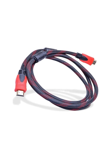 Yüksek Hızlı Full HD 3D Örgülü HDMI Kablo - 1.5 Metre