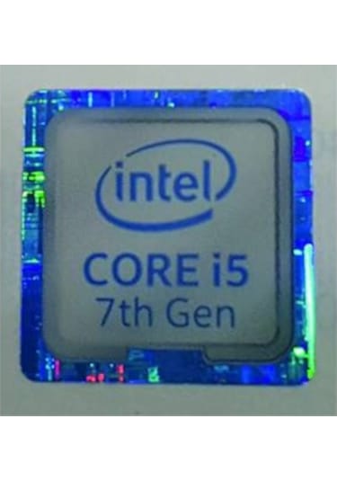 OEM İntel i5 7nci nesil sticker Sticker Etiket D17