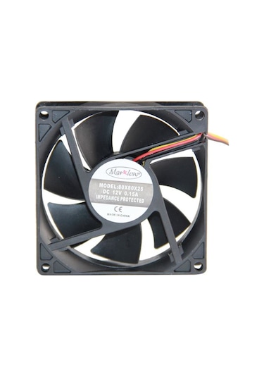 3 Pin Pwm Kasa Fanı 80x80x25mm 12v Dc Soğutucu Sessiz Fan