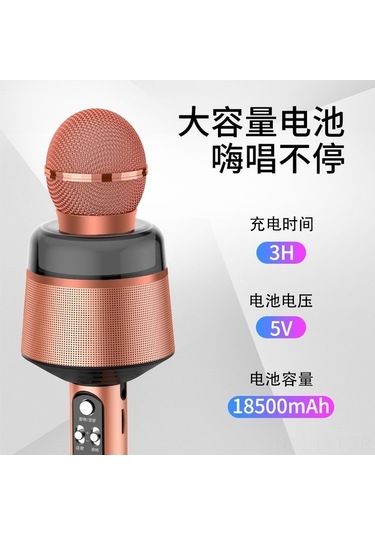 Fortunelane Modelleri Q008, Renkli Işık Ve Ses Efektli Kablosuz Bluetooth Mikrofon, Taşınabilir Ktv Deneyimi