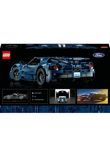 LEGO® Technic 2022 Ford GT 42154 - Yetişkinler için Koleksiyonluk Yaratıcı Model Yapım Seti (1468 Parça)