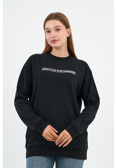 Alexander Gardi Baskılı Regular Fit Sweatshirt Unx-731-00-wn Siyah