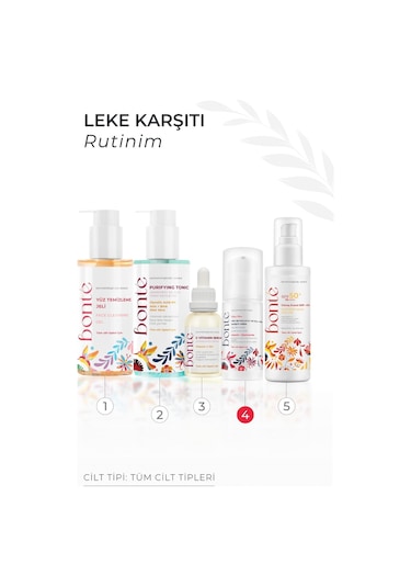 Bonte Ultra Glow Yüz Beyazlatıcı ve Krem 50 ML