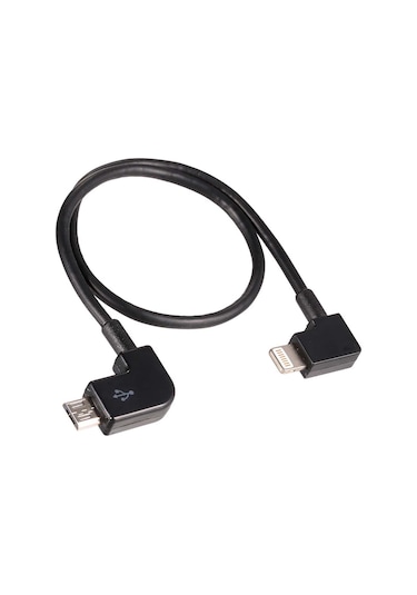 Geekyou Djı Mavic Pro Ve Spark İçin Yüksek Kaliteli Mikro Usb - Lightning Dönüştürme Kablosu, 27cm, Esnek Ve Dayanıklı