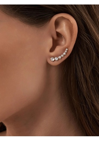 Vladlena Tırmanıcı Küpeler Kaffes Gümüş 925 197758443 Diğer