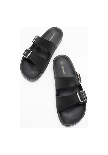 Carlaverde Anatomic Erkek Terlik 206005 Sıyah Siyah