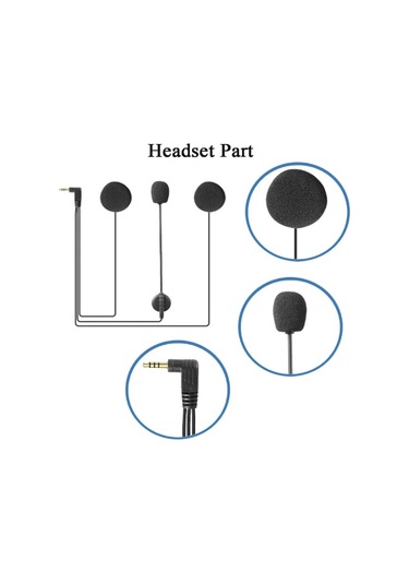 Jack Girişli 3.5mm İntercom Kulaklığı Bt31,bt22,bt35 Uyumlu Motorsiklet Kask Yedek Mikrofon