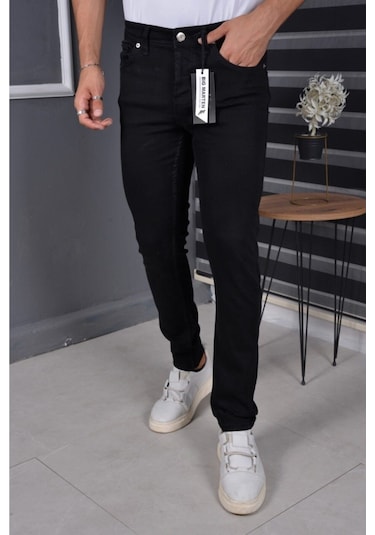 Vikingsjeans 601 Erkek A.c.a.i.p. Siyah Slim Fit Kot Pantolon Jean Beden Tablomuza Bakınız Siyah