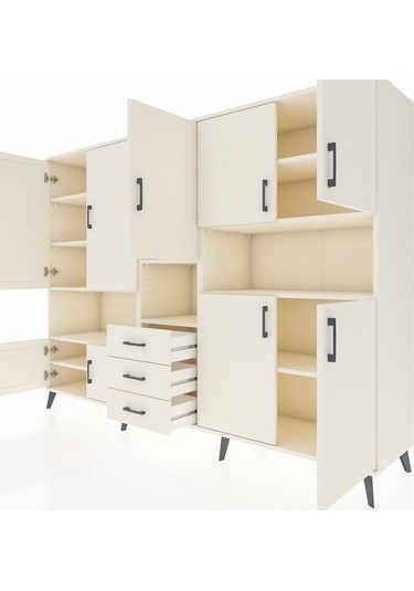 Hyperion Dolap 13 Raflı 3 Çekmeceli 9 Kapaklı 220x44x163 Aytaşı-a Aytaşı-aytaşı