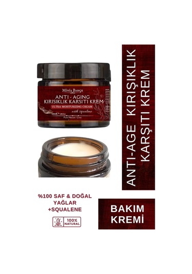Doğal Anti-age, Kırışıklık Karşıtı Krem, %100 Doğal Ve Saf, 50ml