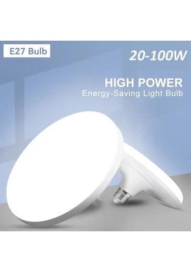 220v E27 Süper Parlak Led Ampul 100w Led Işık Kapalı Soğuk Beyaz Beyaz