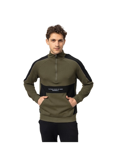 Merrell Merrell Erkek Günlük Giyim Sweatshirt Stefan Açık Yeşil 680 Yeşil