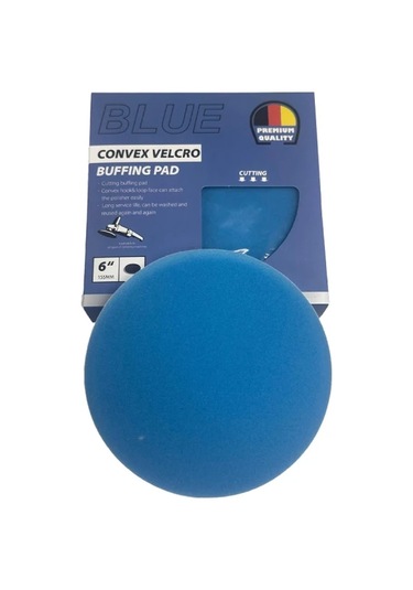 Premium Quality Convex Velcro 155mm Cırtlı Mavi Polisaj Süngeri