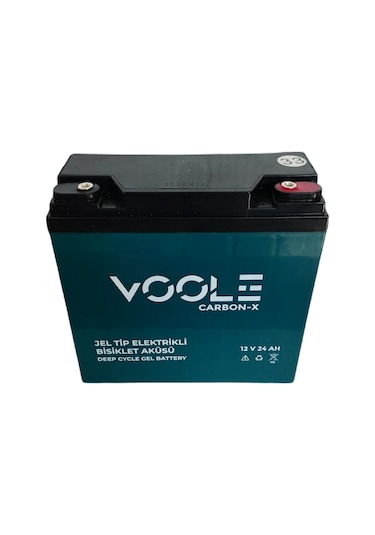 Voole 12v 24 Ah Elektrikli Bisiklet Jel Aküsü