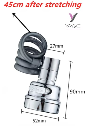 Yeni Lavabo Musluğu 360 Derece Dönme Filtresi Uzatma