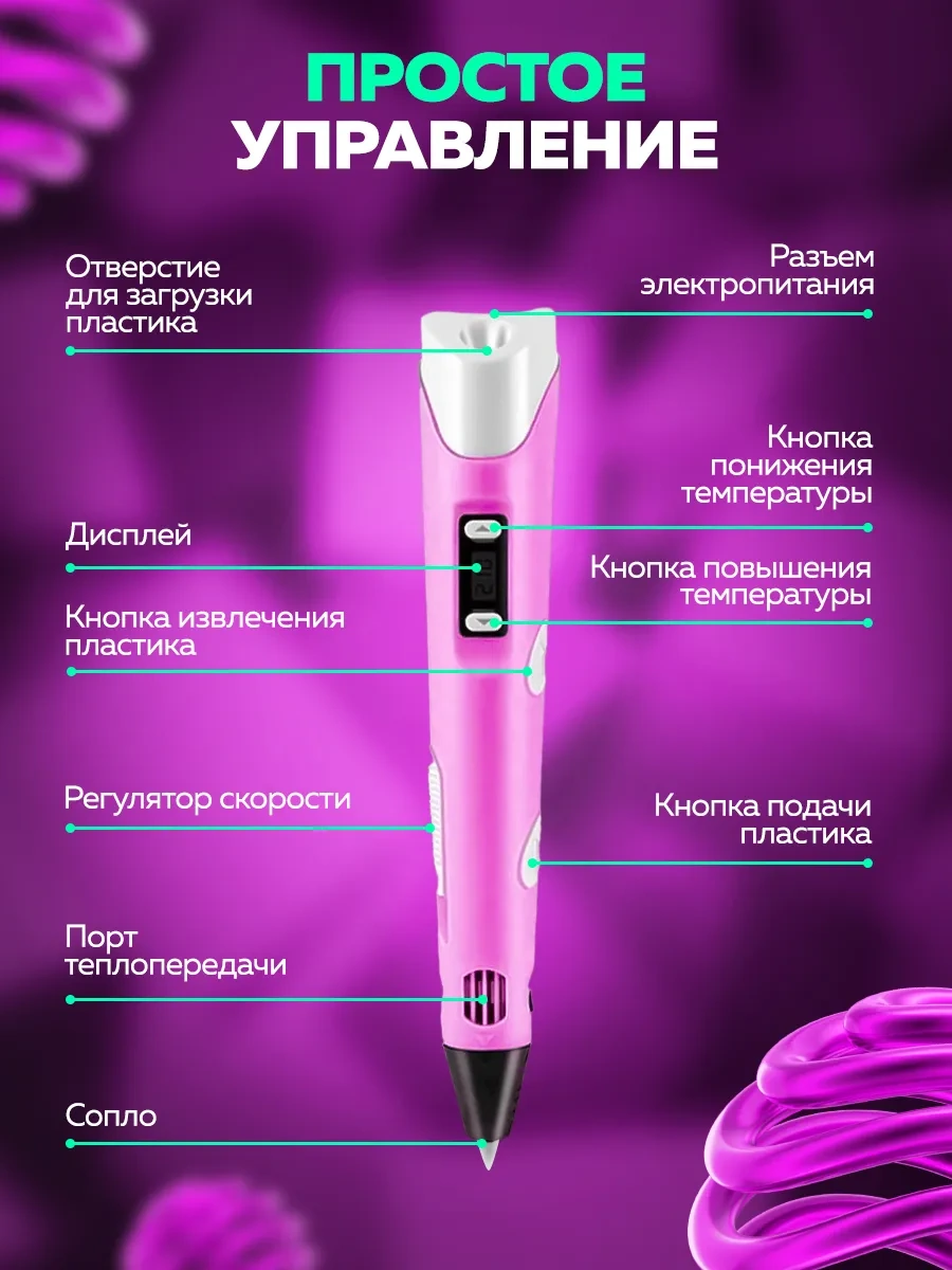 Mama Toys 3d Kalemde Işıyan Plastik Ve Şablonlar Seti 183597856