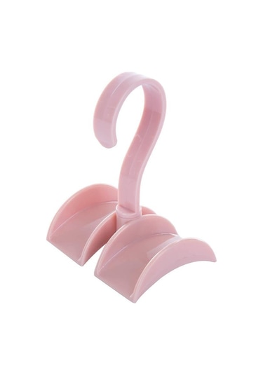 Pembe Rotasyon Elbise Organizatör Çanta Eşarp Dolap Giyim Çanta Depolama Çubuk Depolama Askı Kancası Çanta Asılı Raf Tutucu Kanca Pembe