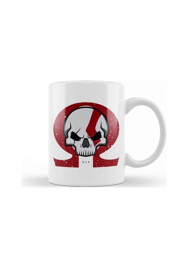 Kratos Skull Kupa Bardak Porselen Karışık