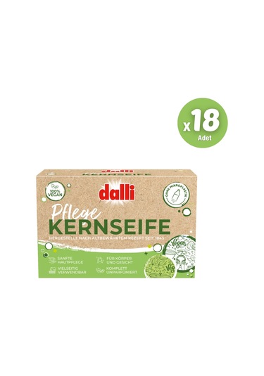 Dalli Vegan Banyo - Vücut - Yüz Sabunu Tekli 1 Koli / 18 Adet