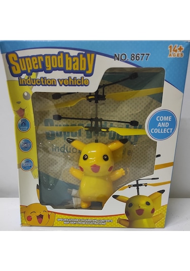 Oyuncak Pokemon Pikachu Uçan Peri Şarjlı Işıklı Hareket Sensörlü