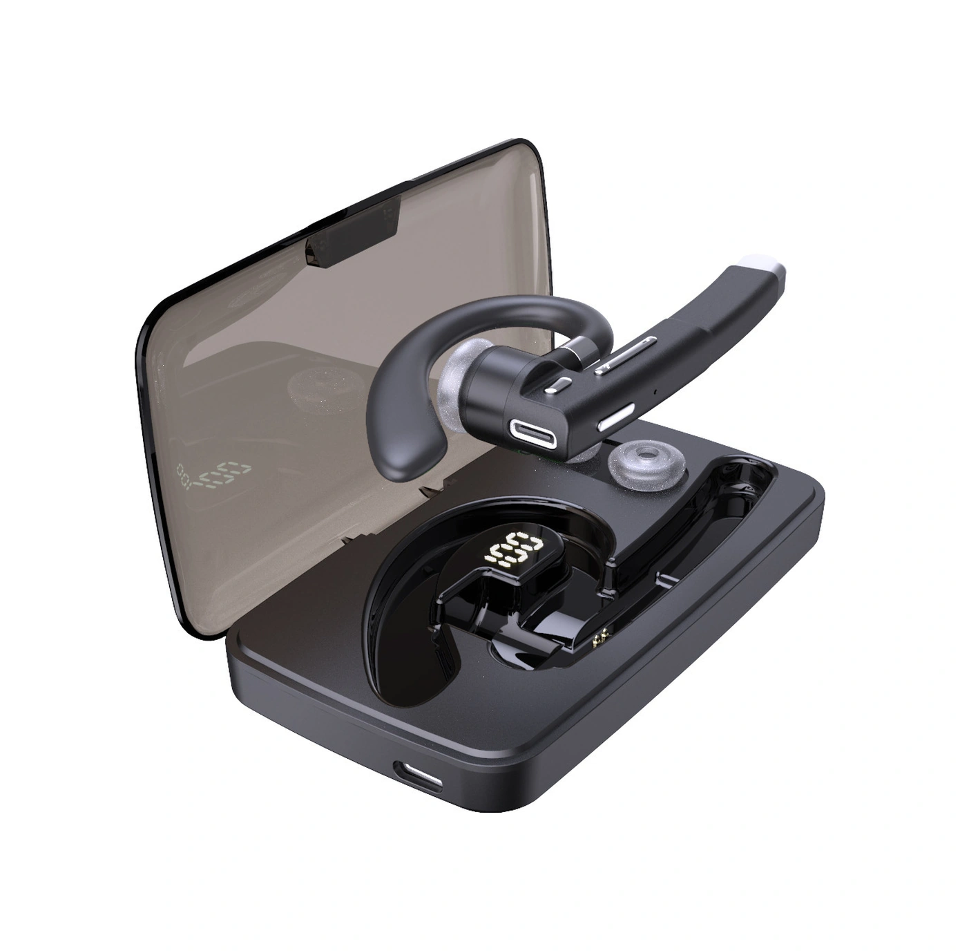 Dofolink Yyk-520 İş Stili Bluetooth Kulaklık 5.0 Sürümü - Döner Şarj Kutusuyla Geliştirilmiş V8 V9 Versiyonu