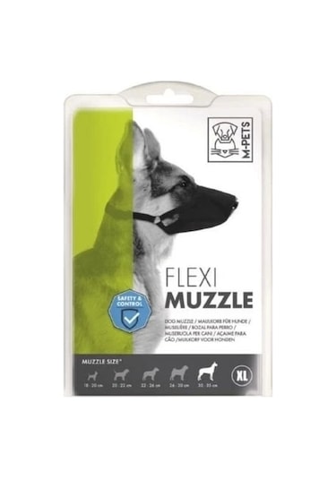M-pets Flexi Ayarlanabilir Bez Köpek Ağızlığı Xlarge