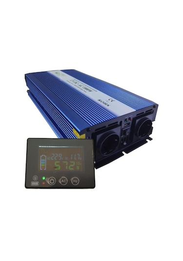Alpex 1000 Watt 12 Volt Tam Sinüs Ups Bluetooth Ekranlı İnverter