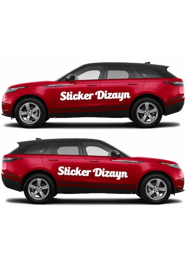 Kişiye Özel Yazı - 2 Adet Isim Soyisim Yazı - Araba - Oto - Araç -motosiklet - Karavan Sticker Etiket 02515 20 Cm