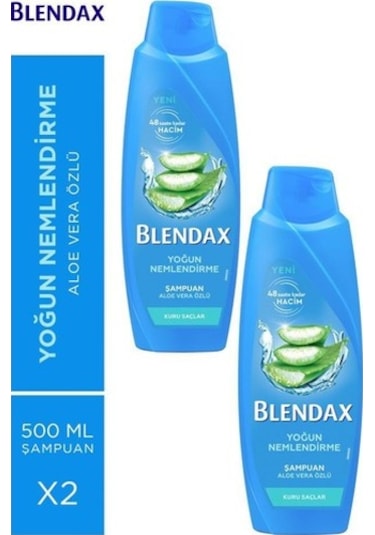 Blendax Yoğun Nemlendirme Aloe Vera Şampuan 500 Ml X 2 Adet set-hnkl-2659-5390