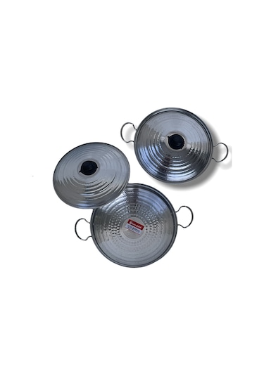 Yemek Pişirme Tavası Kapaklı 30 Cm'lik-79 Çelik