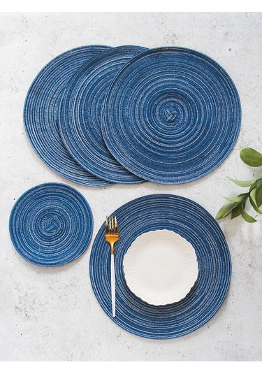 Home Balance Yuvarlak Masa Kılıkçılığı Servis Peçeteleri 243834424 Siyah