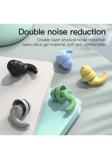 Xindoker Ses Yalıtımlı Ve Gürültü Önleyici Siyah Kulak Tıkacı - 3. Nesil Model