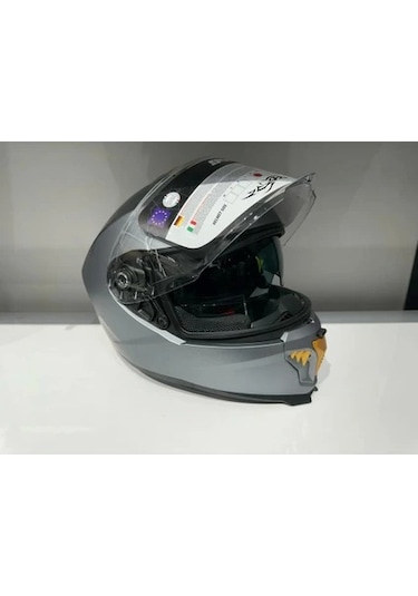 Sway Sw-865 Güneş Gözlüklü Motosiklet Kaskı Mat Gri