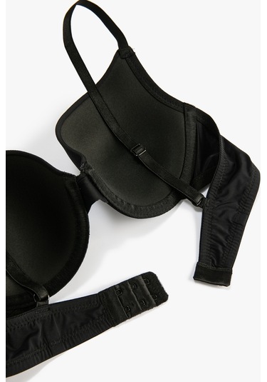 Koton Balenli Sütyen Basic Dolgusuz Kaplı Desteksiz Siyah 4wlk10016mk 4WLK10016MK999 Siyah