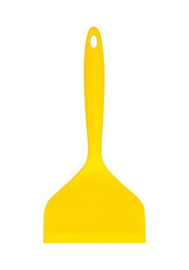 Sarı 1 Adet Silikon Spatula Mutfak Eşyaları Sığır Eti Yumurta Mutfak Kazıyıcı Geniş Pizza Pişirme Aracı Kürek Yapışmaz Spatula Pişirme Gereçleri
