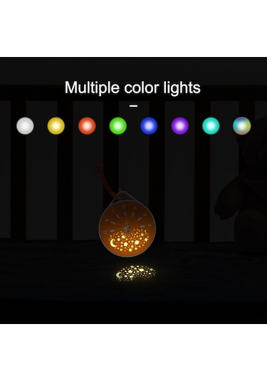 Reedark Bebekler İçin Taşınabilir Beyaz Gürültü Makinesi - 10 Ses, 7 Renkli Gece Işığı, Şarj Edilebilir Pil 112 Karakter Turuncu