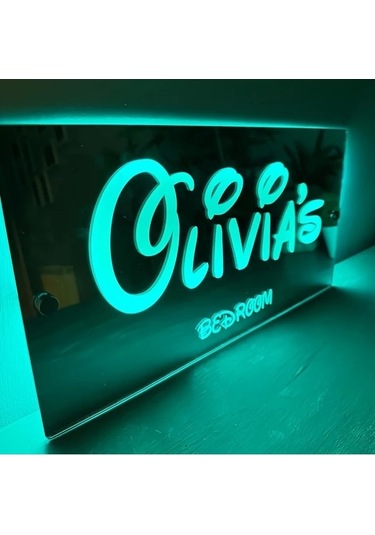 Fastbuy Kişiye Özel Led Neon Tabela 40x20 Cm Usb Duvar Işığı Yatak Odası Dekoru Özelleştirilebilir Hediye 1 Adet Polisilikon 1 Adet Polisilikon 2v