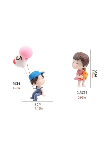 Sevimli Karikatür Çiftler, Araç İçi Sevimli Figürler, Biblo Hediyelik Oyuncak