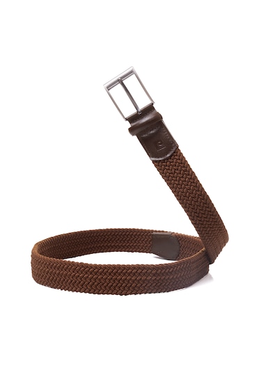 Pierre Cardin Multi Renk Örgü Erkek Kemer En 3,5 Cm Pc-1745 Kahverengi