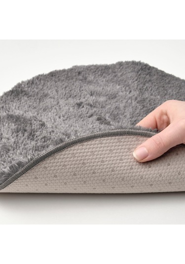 Peluş-kaydırmaz Taban Sandalye Minderi Meridyendukkan Gri Renk 32 Cm Tabure-bank-sandalye Minderi