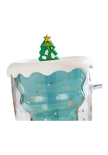 Suntek Yılbaşı Elemanları Mutfak Için Cam Kahve Noel-ağacı Noel Ağacı