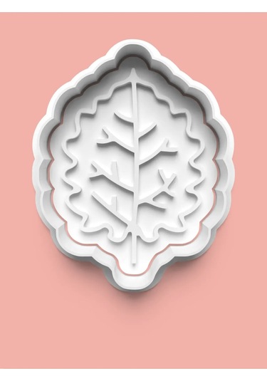 Yaprak Figürü Kurabiye Kalıbı Ve Şeker Hamuru Kalıbı 0662-1